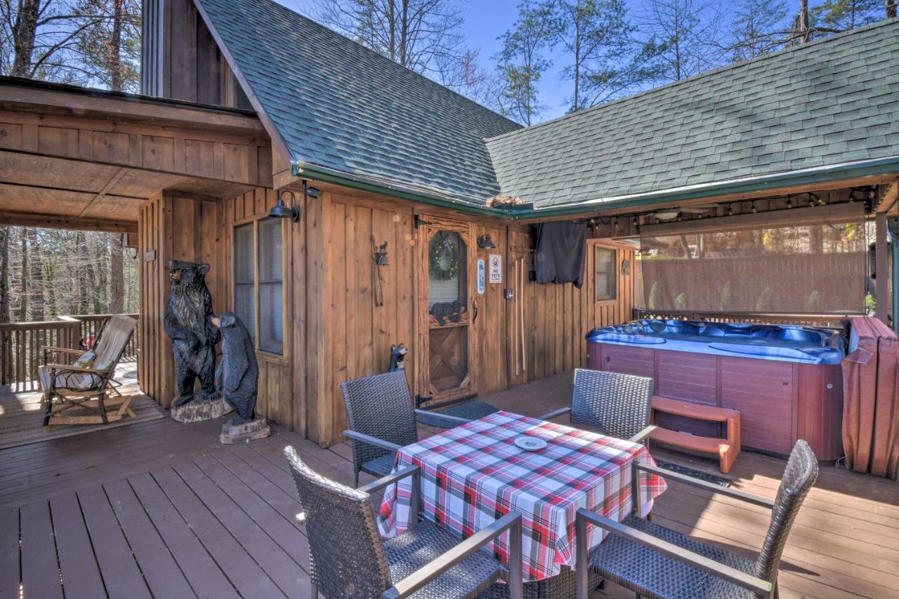 Helen Cabin With Deck And Hot Tub Less Than Half Mi To Main St Ngoại thất bức ảnh